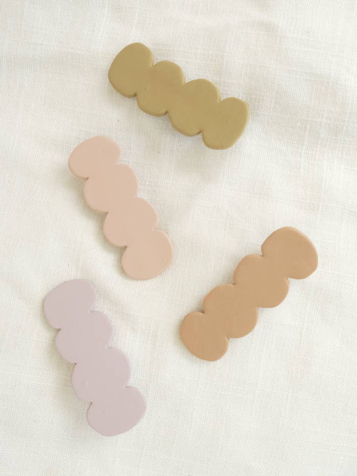 Hair Clip - Ripples for wholesale by Hey Moon Designs