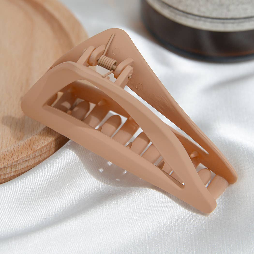 SoapElenGlen - Wholesale Hair Clip - Women's - French Geometric Hollow Triangle Hair Claw Clip16