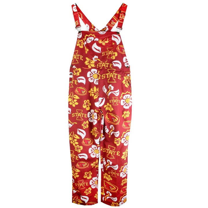 Wes and Willy - Wholesale Overalls - Women's - Iowa State Cyclones Men's Floral Overalls