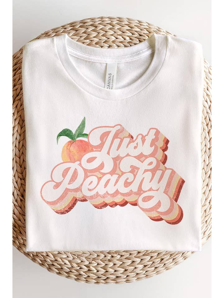 JUST PEACHY UNISEX-KURZARMSHIRT für den Großhandel von COLORBEAR