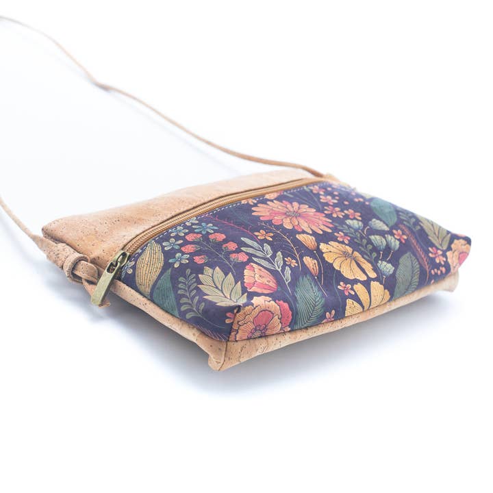 Meninas Bonitas Cork - Wholesale Crossbody Bag - Women's - Natural Cork and Printed Design Women's Crossbody Bag BAG-2212