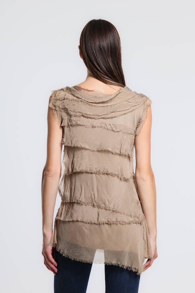 TINA Stephens Italy/Tees By Tina - Wholesale Blouse - Women's - Arianna Silk Ruffle Top (BT205)27