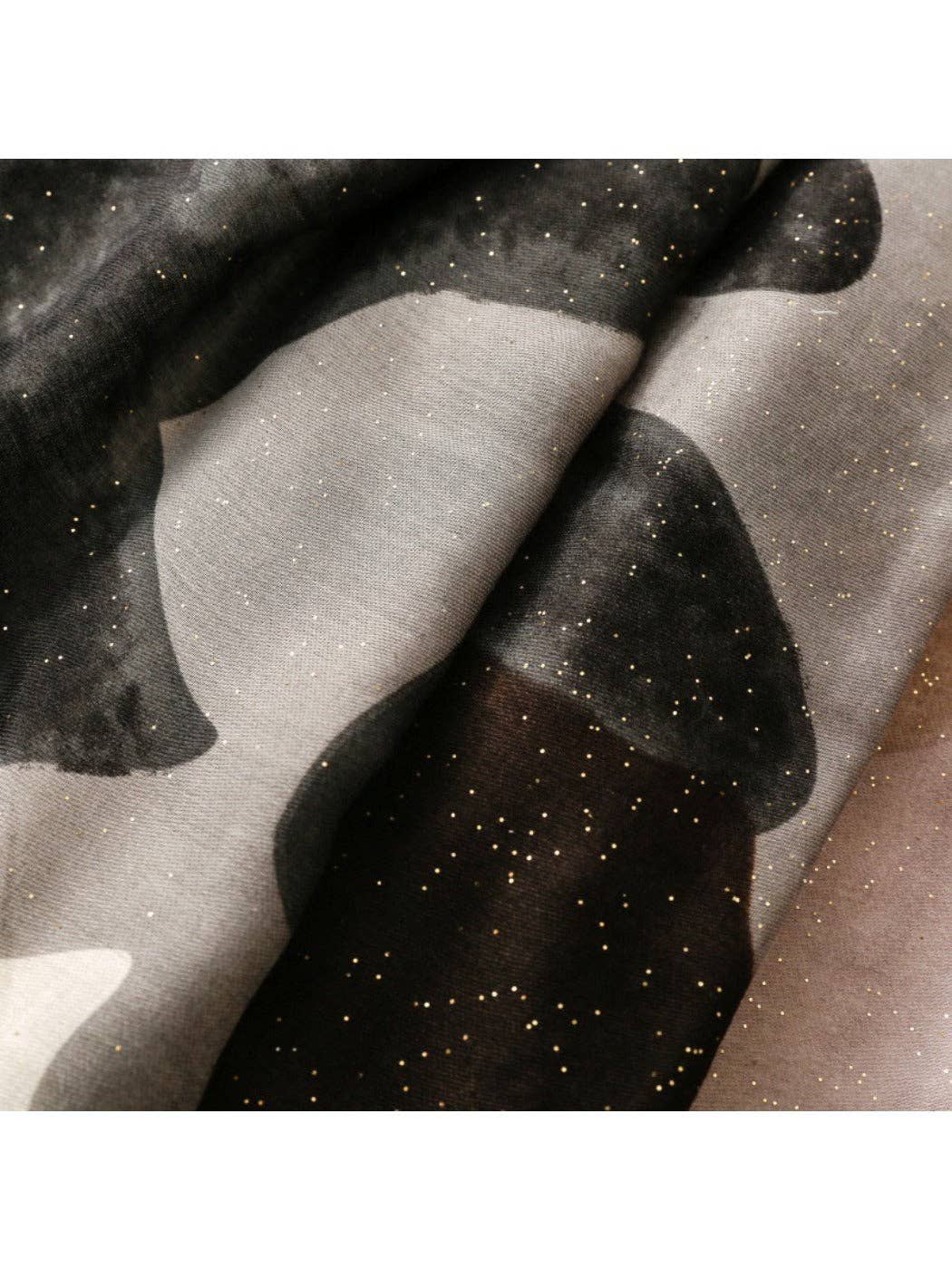 Funkyrel® Atzbranding Limited - Wholesale Scarf - Women's - Scarvii - Abstract Art Scarf with Gold Foil & Glitter8