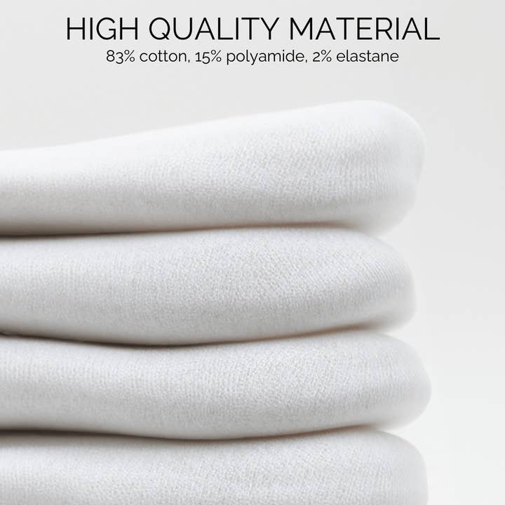 Made By Nami - Wholesale Socks – Unisex - 3 pairs of white socks with coffee motif7