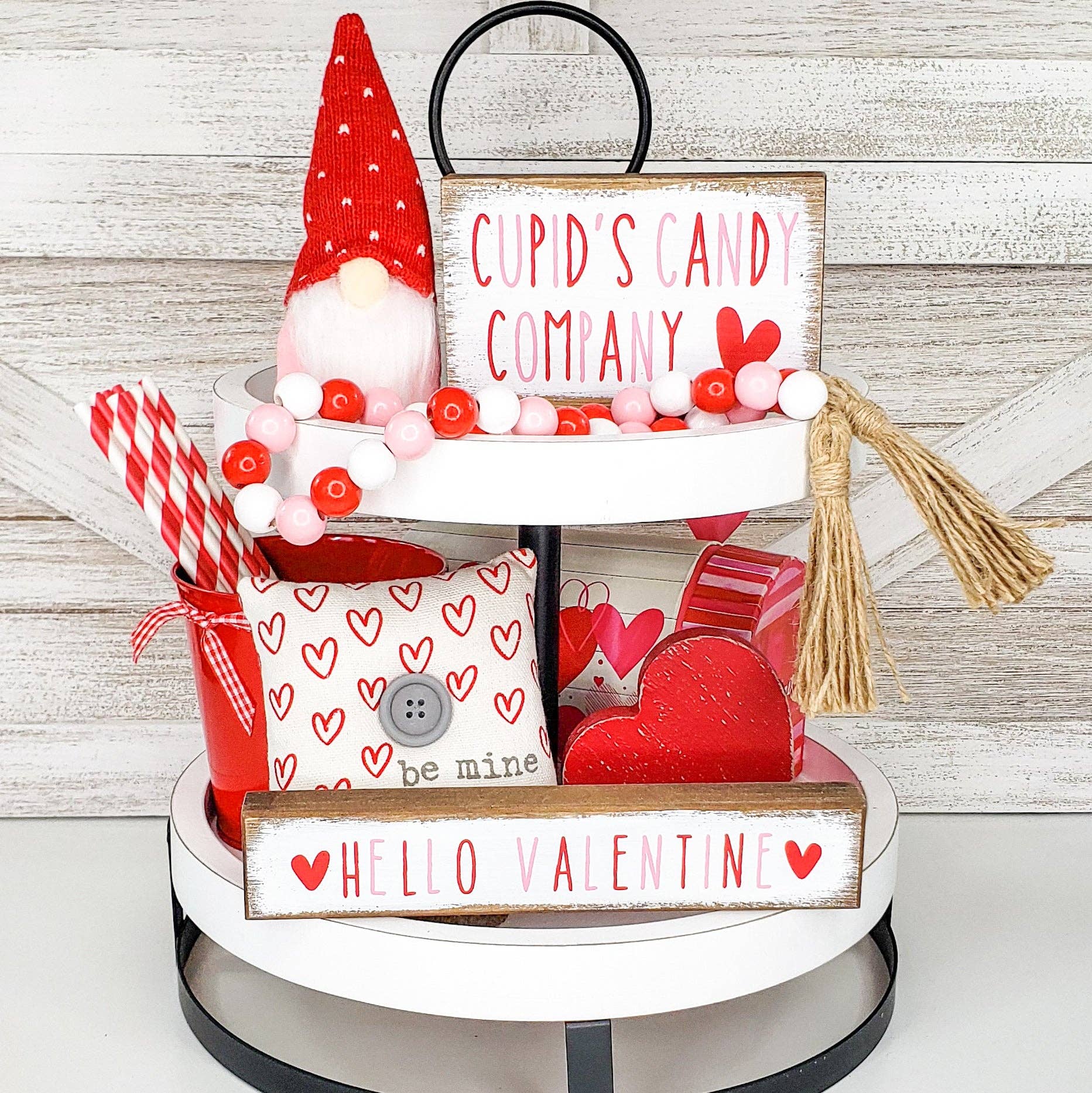 Liz + Ivy - Wholesale Decorative Tray - Valentine & St. Patrick's Day Combo Tiered Tray Bundle3