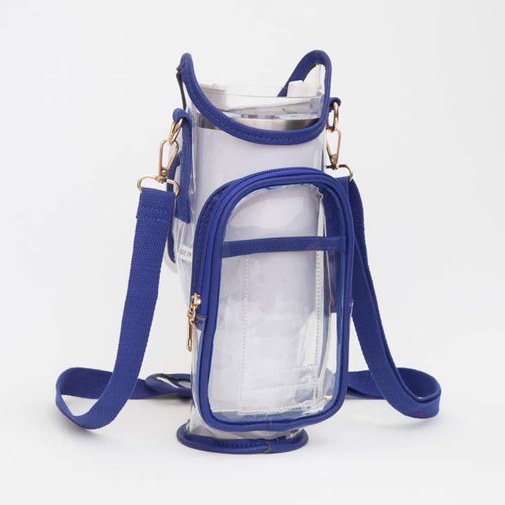 Sensibling Corp. - Wholesale Crossbody Bag - Women's - Transparent Tumbler Carrier Holder Crossbody Bag
2