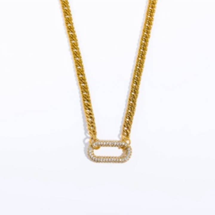 Collier à maillons ovales en cristal pour la vente par Uncommon Opal Designs