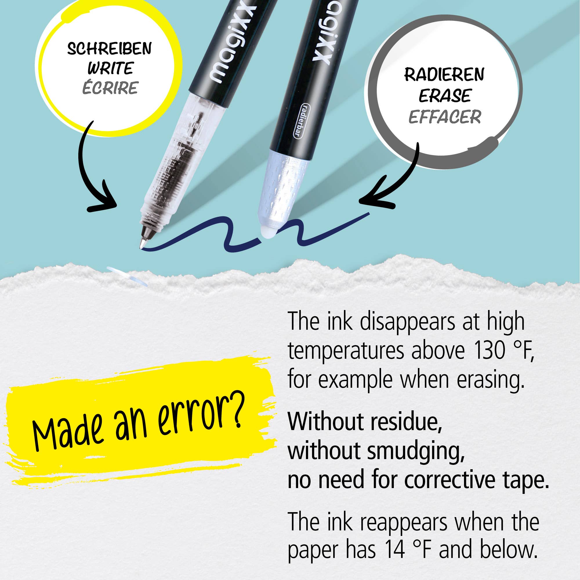 ONLINE Schreibgeräte GmbH - Wholesale Pen - 3 x pack of 3 refills for erasable gelpens black3