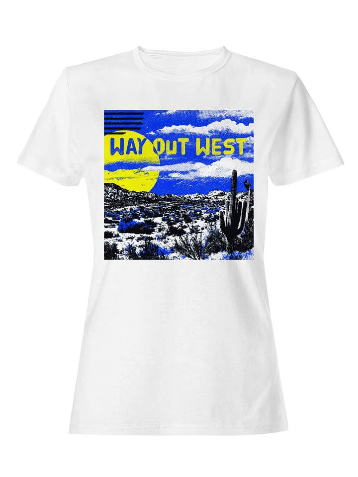 Vintage Way Out West Desert Design Women's T-shirt for wholesale by Swift Retail