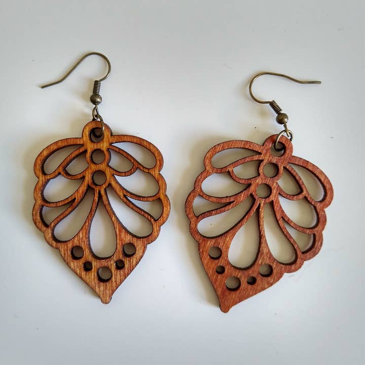Boho Laser Cut Drop Earring for wholesale by Visionary Designs Collaborative