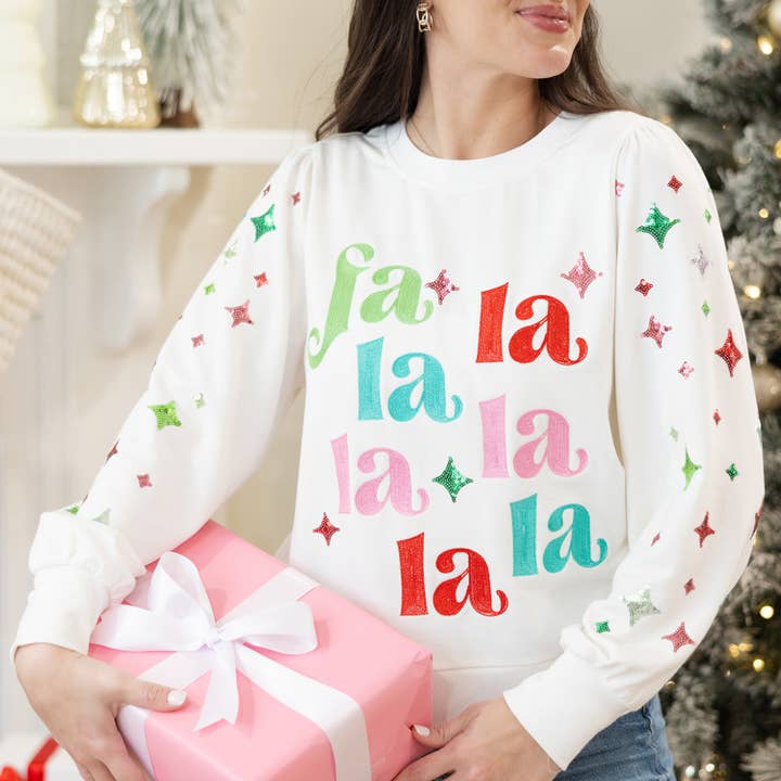 Mary Square - Wholesale Sweatshirt - Women's - Sweatshirt Shelby Fa la la XS