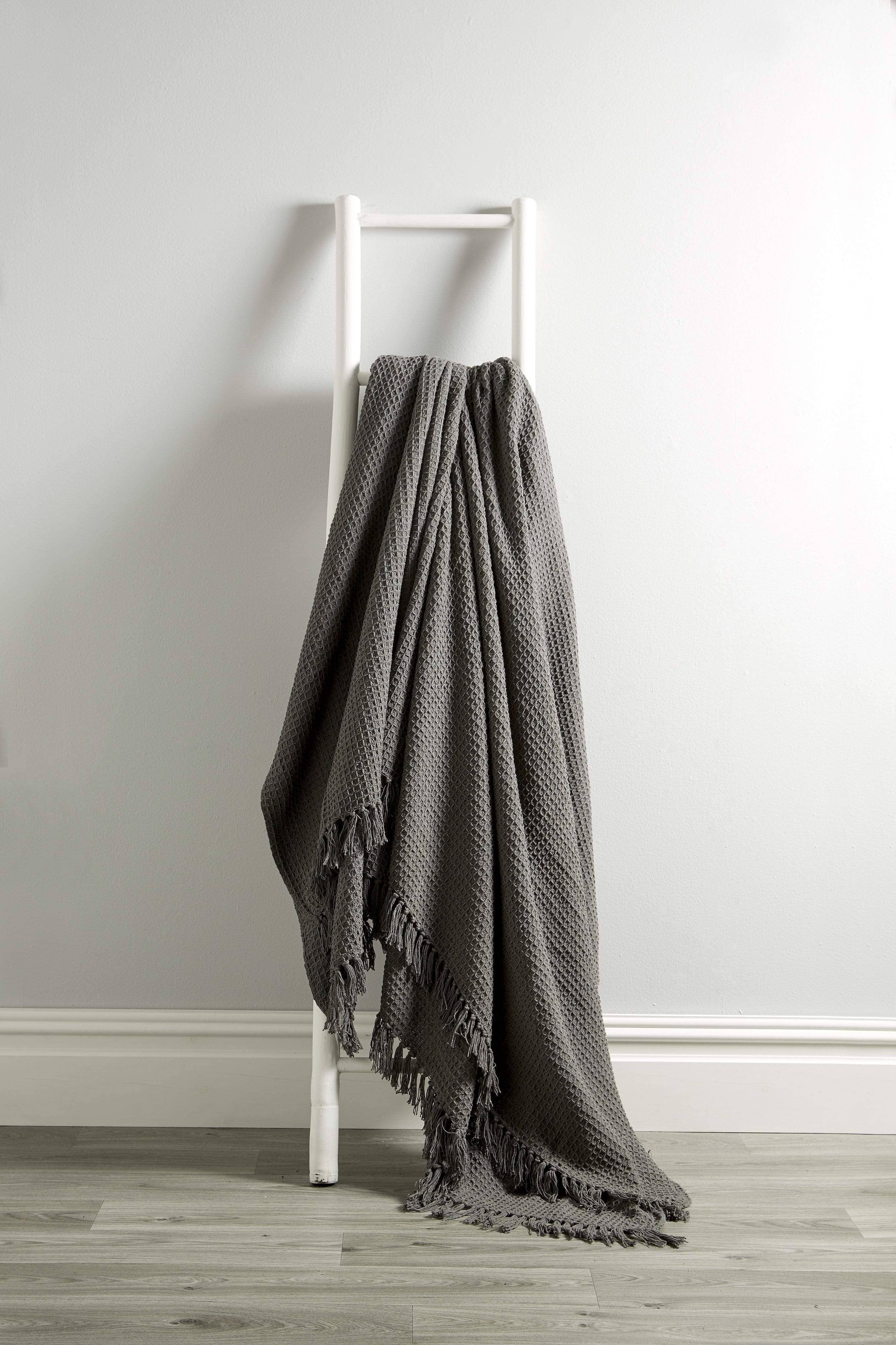 LOOMWORKS LTD – wholesale Throw blanket – Lisbon Pure Cotton Honeycomb Throw15