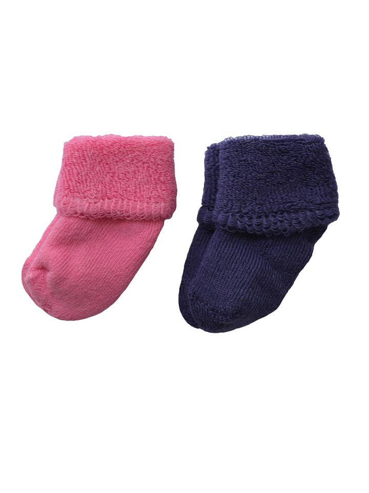 2-pack of socks in pink and purple for wholesale by Liliput