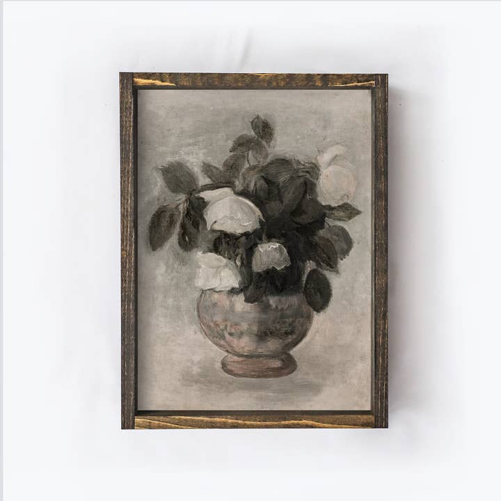 Hoekstra Decor - Wholesale Art Print - Vintage Floral Print Framed | Vintage Wall Art Framed A71