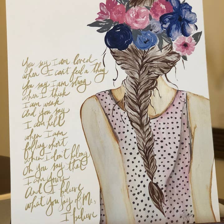 You Say - Wall Art Print • Christian Gift Decor for wholesale by STORY DESIGNS