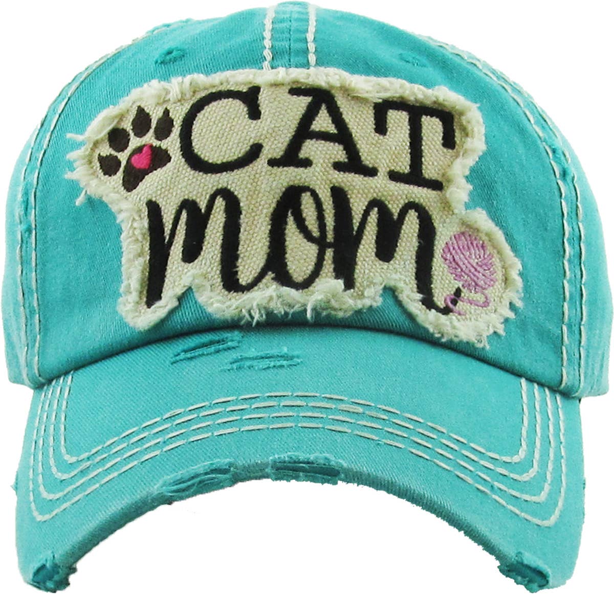 KBETHOS – Großhandel Basecap – Damen – CAT MOM Vintage-Kugelkappe gewaschen16