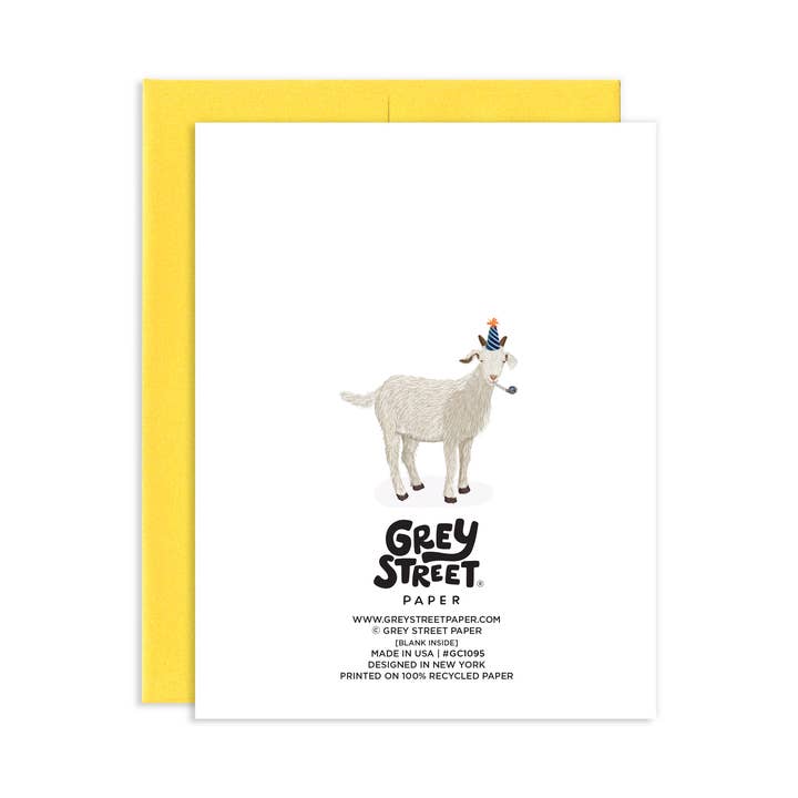 Grey Street Paper - Vendita all'ingrosso Biglietti di auguri - Biglietto di auguri di compleanno CAPRA1