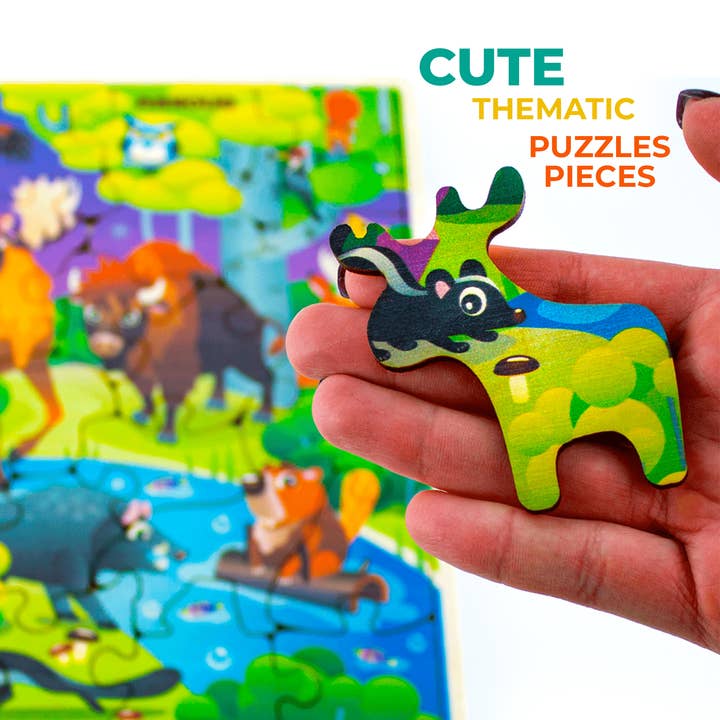 QUOKKA - Wholesale Puzzle - Kids - QUOKKA Montessori Puzzle Wild Animals3