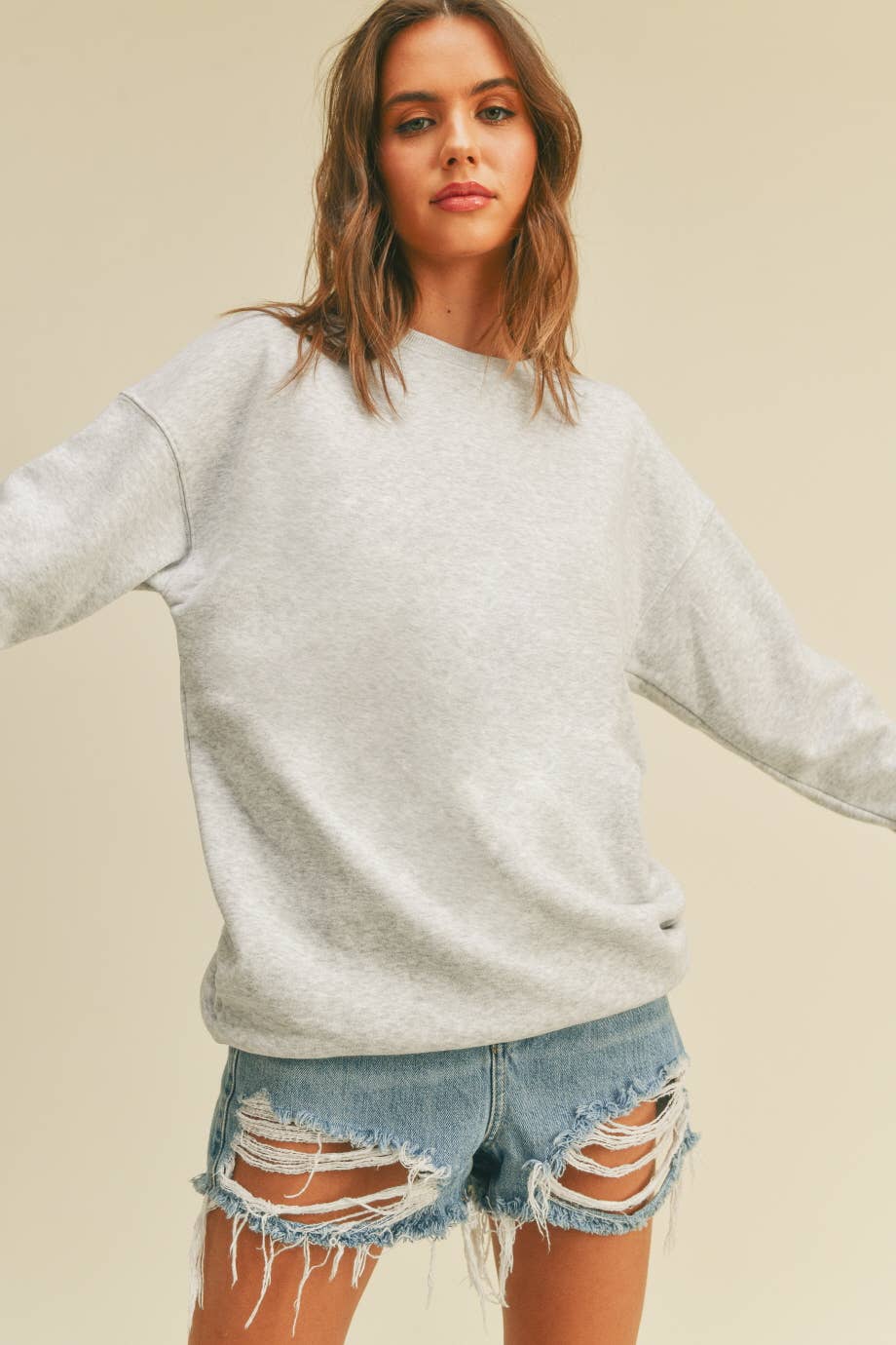 Honestee - Wholesale Sweatshirt - Women's - Blank Long Sleeve Sweatshirt11