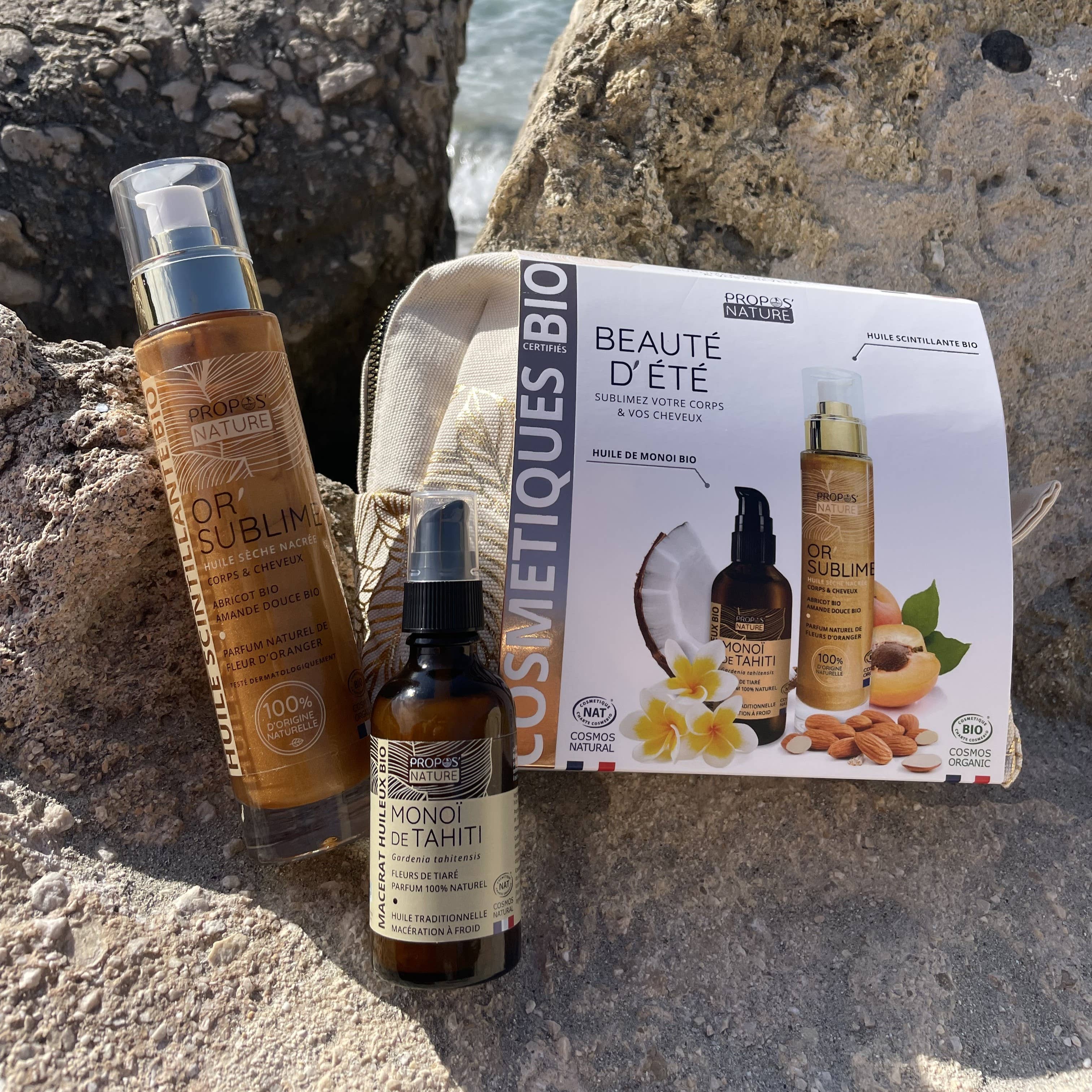 Propos'Nature – wholesale Bad- och kroppsvårdsset – Sublime Skönhetskosmetisk Set - 2 Ekologiska Behandlingar - Present1