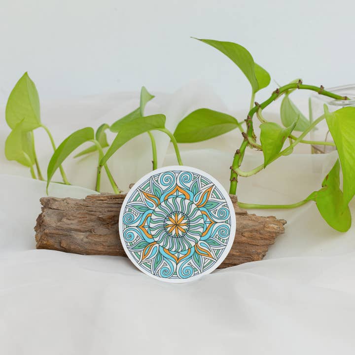 Recevez un autocollant Mandala pour la vente par Beacons Mandala