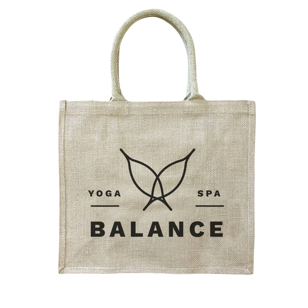 Natural Customized Value Large Burlap Tote Bag With Your Logo/Text for wholesale on Faire6