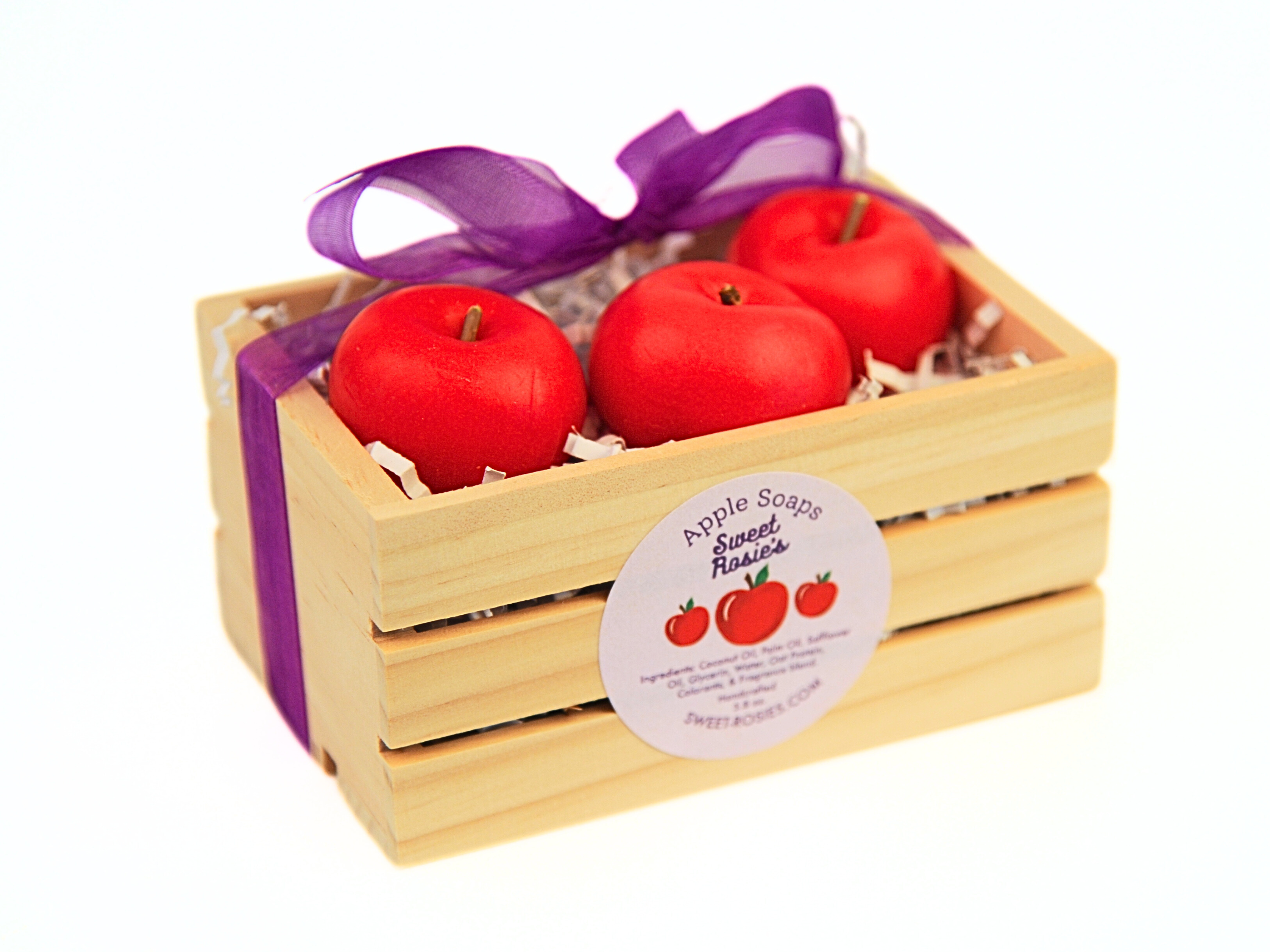 Sweet Rosie’s Soaps & Gifts - Wholesale Soap Set - Apple Soap Gift Set, Vegan, Red, Made With Coconut Oil1
