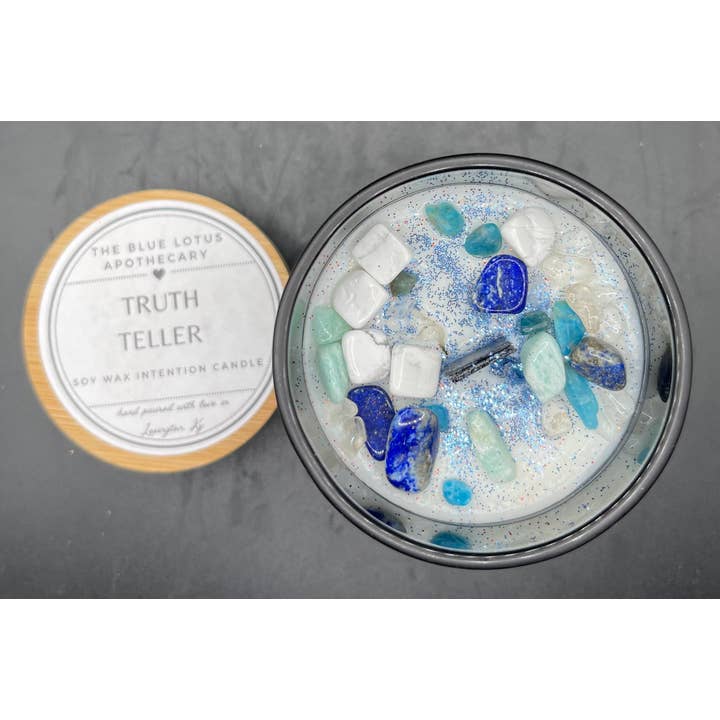 The Blue Lotus Apothecary - Wholesale Jar/Filled Candle - Truth Teller Intention Candle