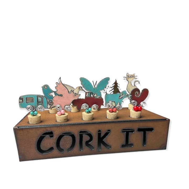 Dog Wine topper cat wine cork wine stopper kitchen bar ware for wholesale by Iron Jewel