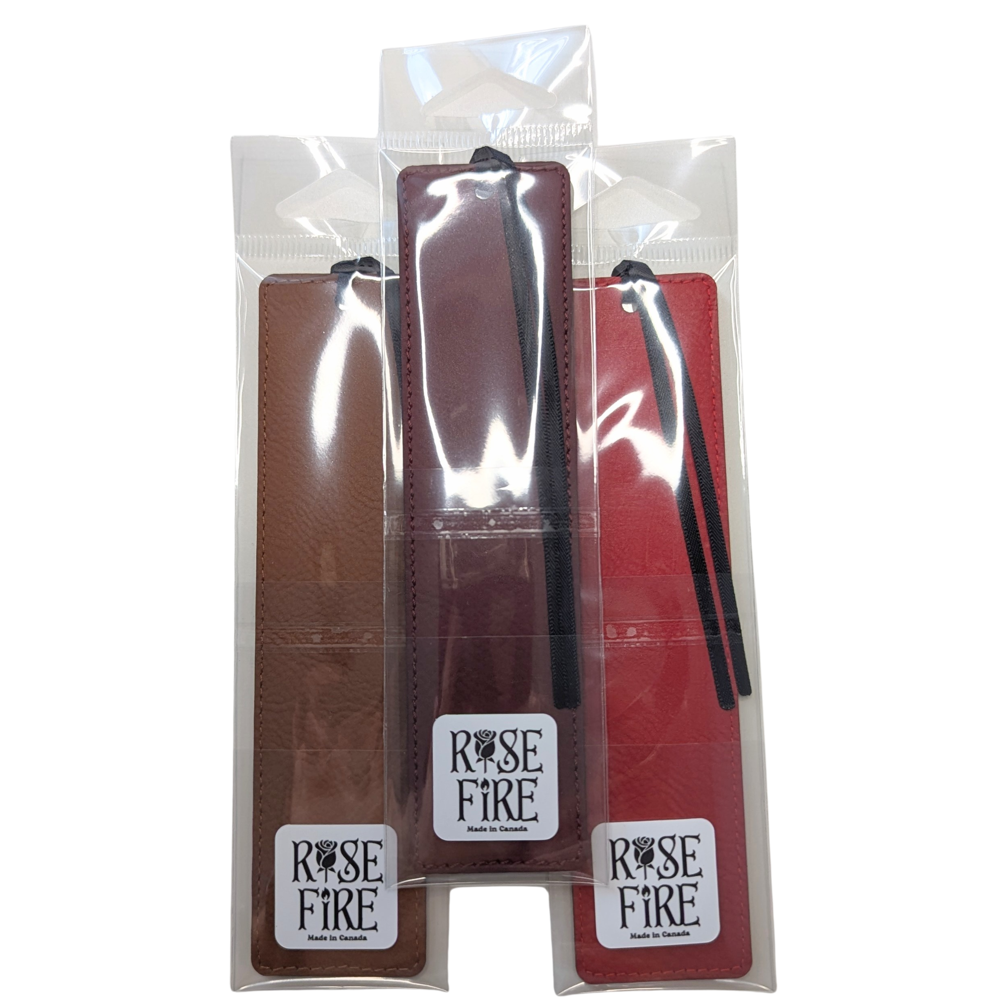 Rosefire - Wholesale Bookmark - Canada Bison (Buffalo) Typography | Leatherette Bookmark3