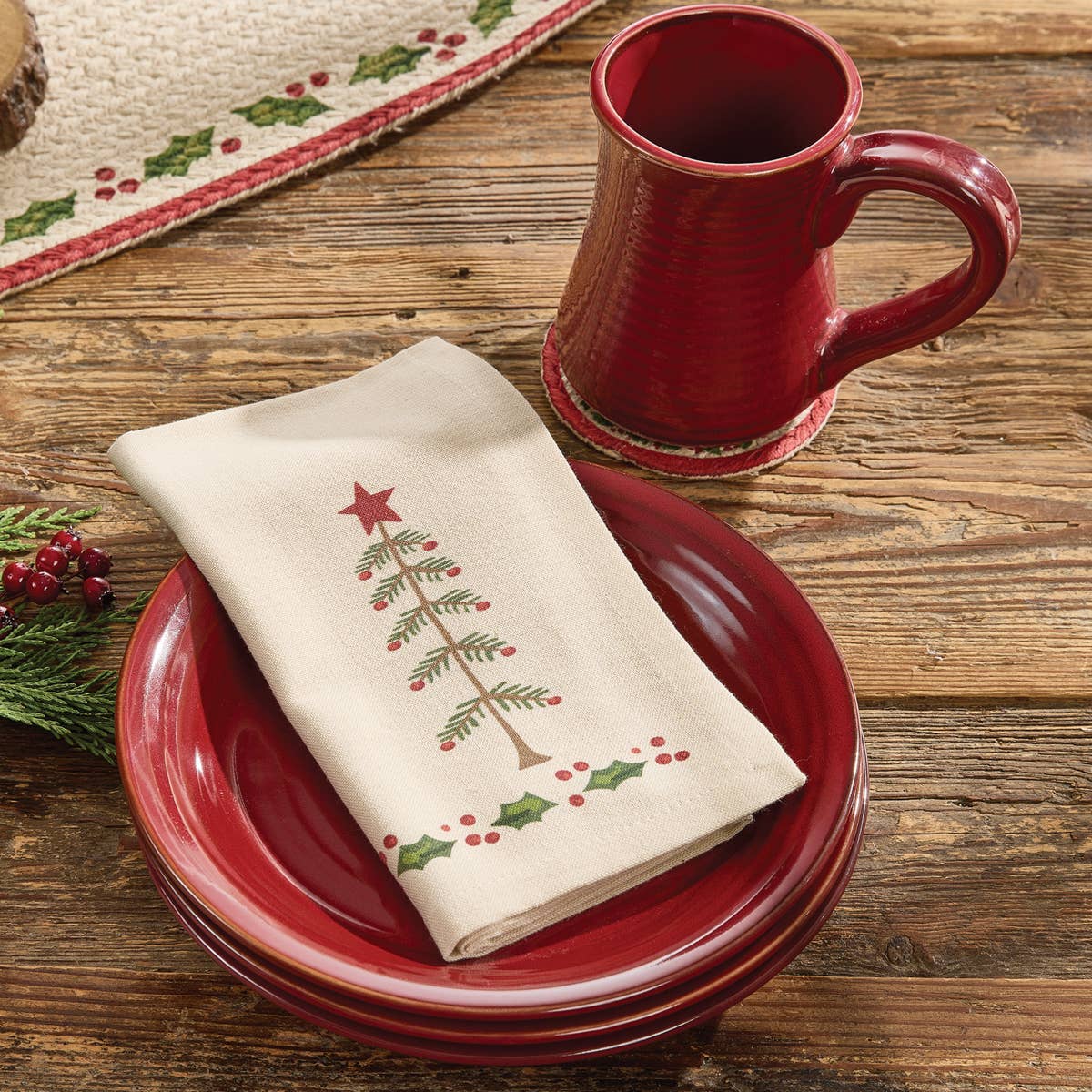 Park Designs - Wholesale Dinner & Cloth Napkin - Feather Tree Printed Napkin4