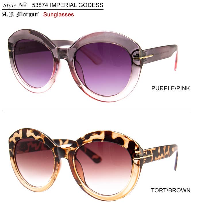 Tortoise Brown Imperial Goddess - Sunglasses for wholesale on Faire