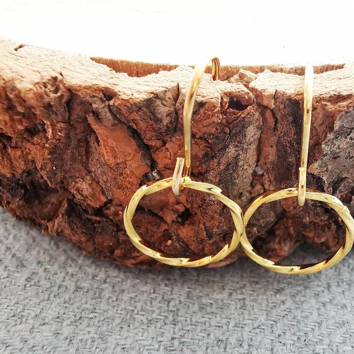Gold Infinity Earrings for wholesale by Sophellie Jewellery