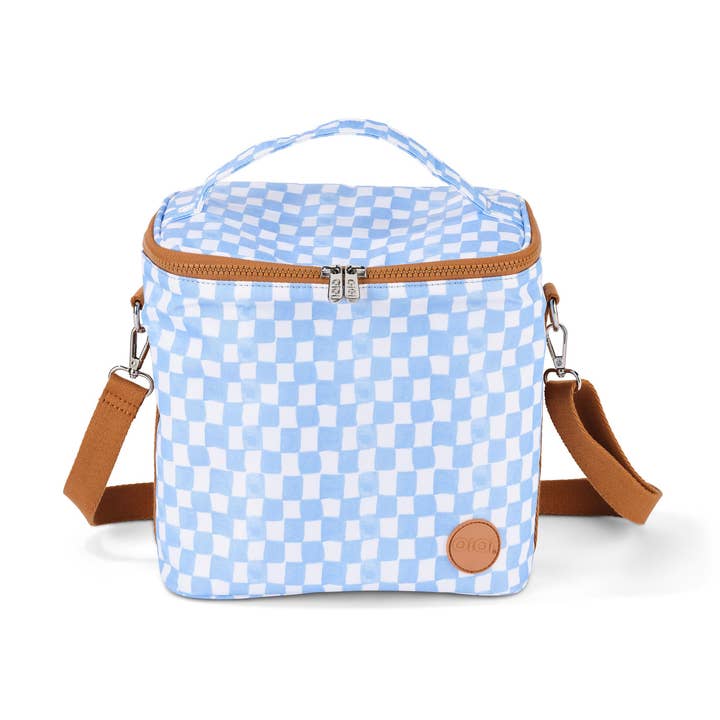 Lancheira Isolada Midi - Blue Check por atacado de OiOi