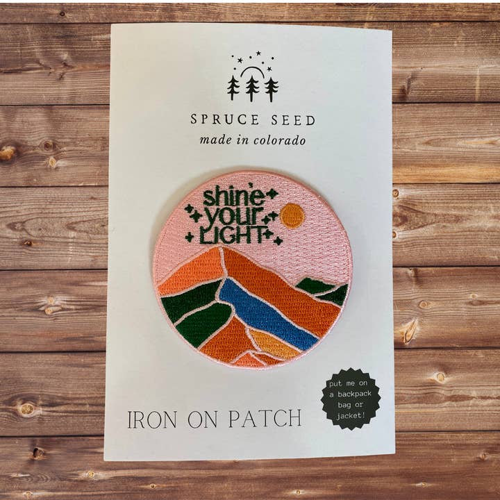 Spruce Seed - Vente Écusson - Patch à repasser - Patch Brille ta lumière