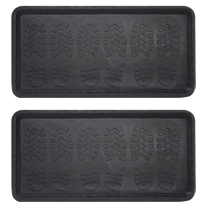 Footsteps Rubber Boot Tray All Purpose Floor Tray (2 Pack) for wholesale by Sol Living
