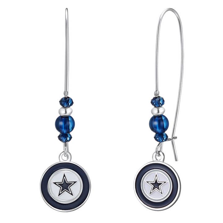 NFL Dallas Cowboys Kidney Wire Hook Earrings for wholesale by Simran International