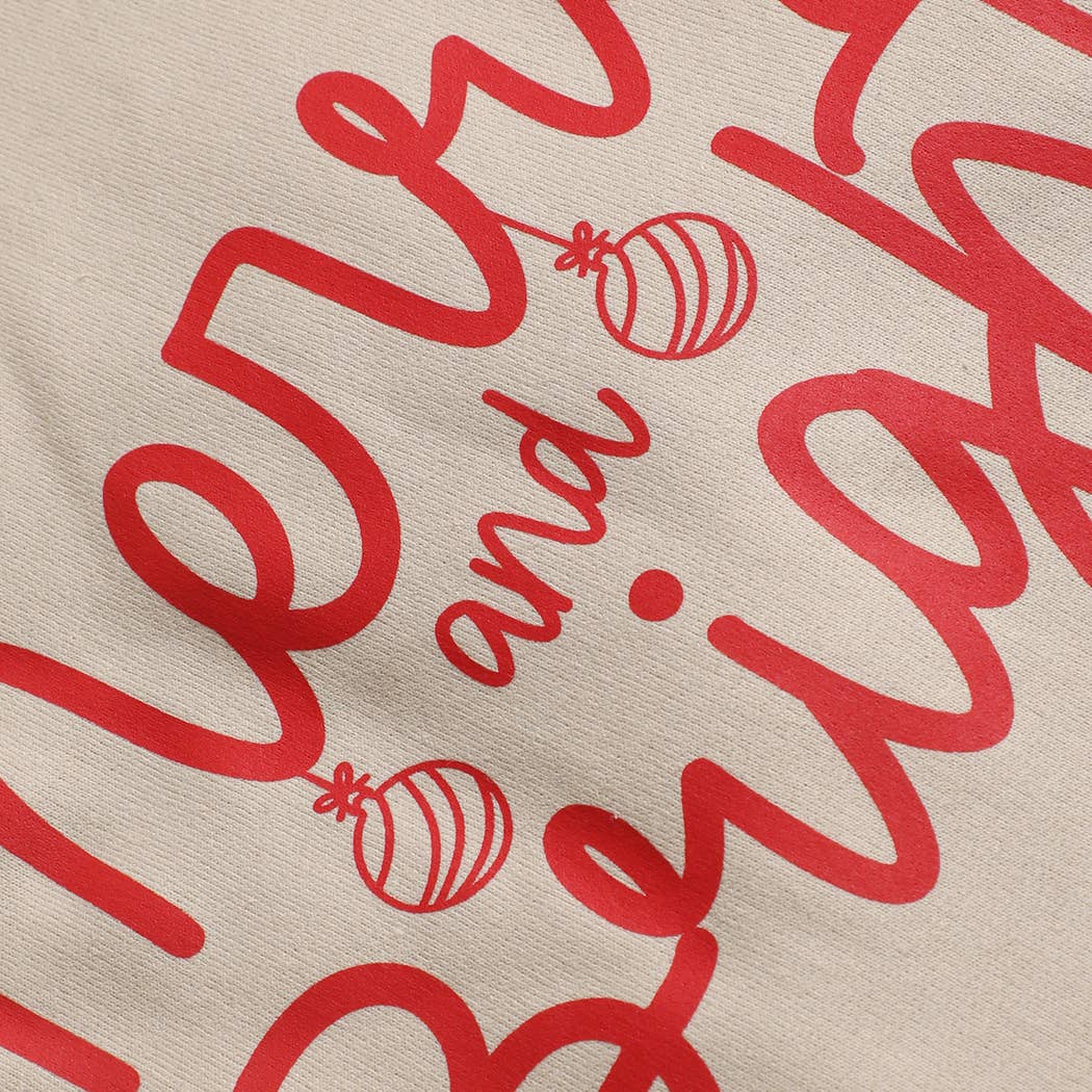 Fashion City - Wholesale Graphic Sweatshirt - Unisex - MERRY AND BRIGHT Heavyweight Fleece Sweatshirt5