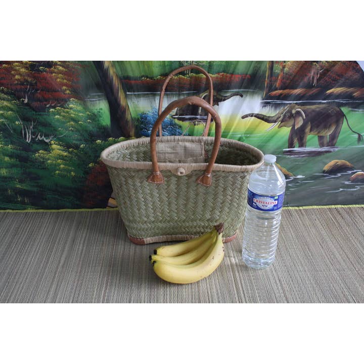 Boutique Huléti - Wholesale Beach Bag - NICE Straw tote bag basket - 3 SIZES - Long handles - ideal shopping, markets, work, beach... raffia rush palm tree