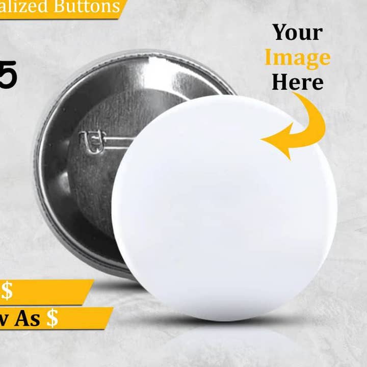 1.25 Inch Custom Button Pins | Create-A-Button for wholesale by Create-A-Button