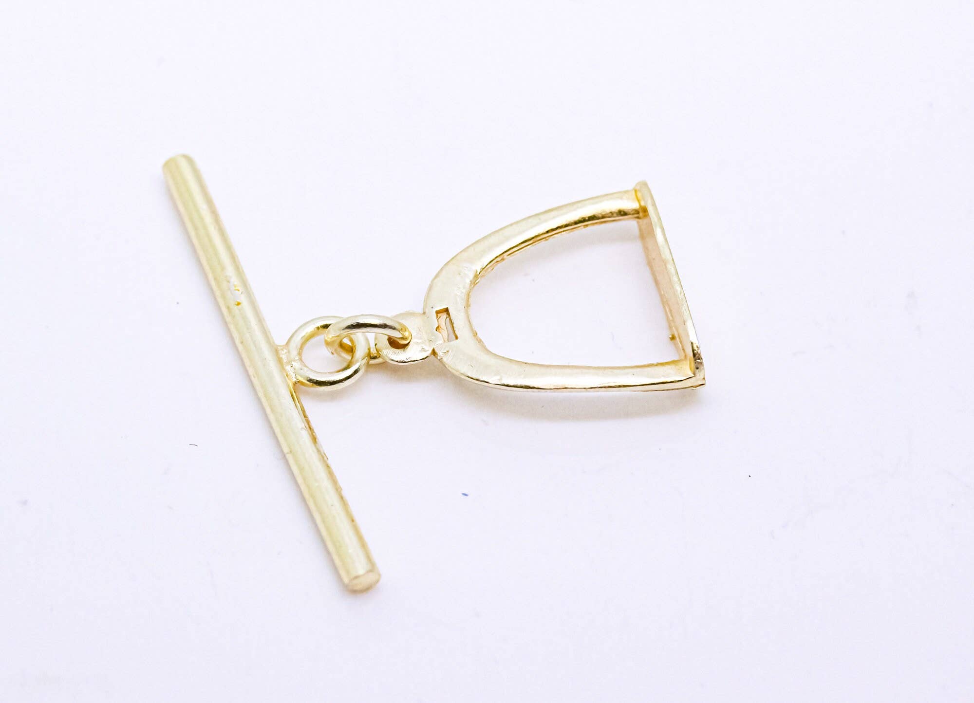 Jewel Pledge - Vendita all'ingrosso Fibbie per cintura - Chiusura a T Toggle Semicerchio in Oro e Argento, Resistente all'Ossidazione1