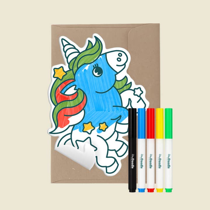 Uki el Unicornio - Tarjeta de Felicitación para Siempre para venta al por mayor de HeyDoodle