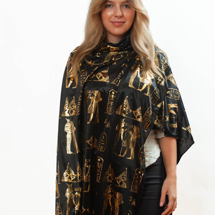 Discoveries, Inc. - Vente Écharpe – femme - Écharpe Pharaonique Égyptienne - Noir/Or7
