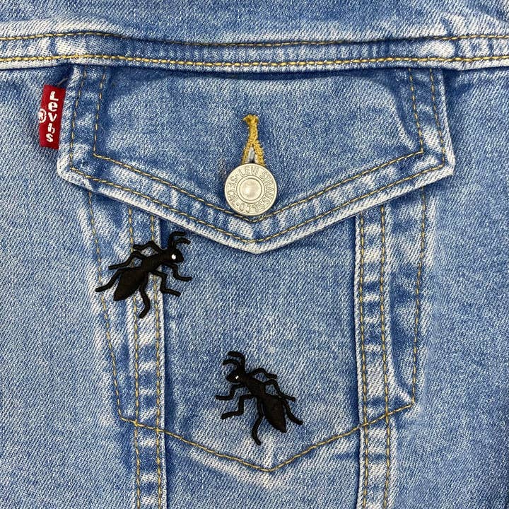 Wholesale Applique – wholesale Patch – Black Ants, Insects, Bugs, Embroidered, Iron-on Patch