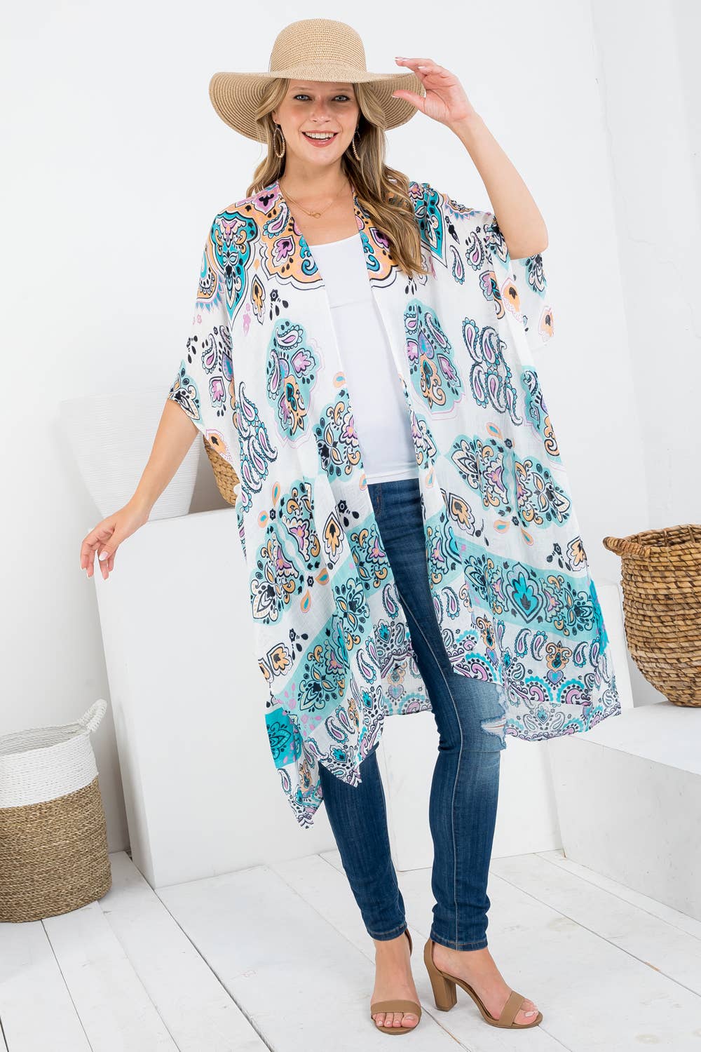 LA Soul – Großhandel Kimono – Damen – KIMONO MIT BÖHMISCHEM DRUCK2