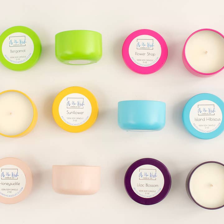 As You Wish Candle Co. - Wholesale Travel Candles - 2 oz. ‘Mini’ Soy Candle Tin6