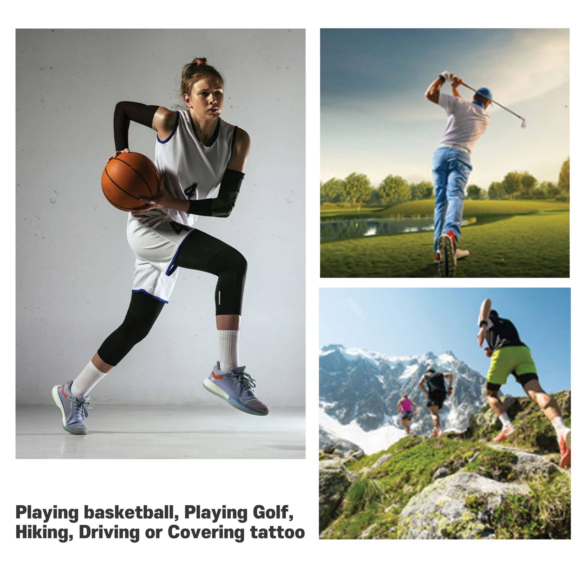 Tomnada - Wholesale Athletic/Lounge Leggings - Women's - The Elixir Arm Sleeves -For Golf,Tennis,Outdoor Activities6