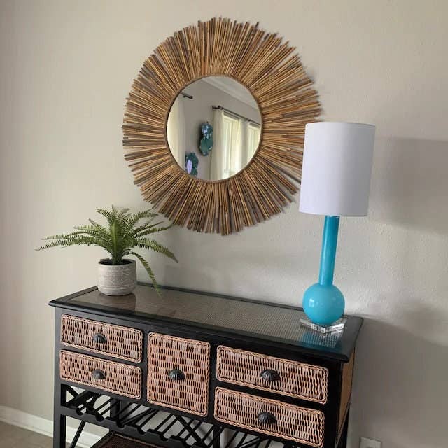 Geometrik Design - Wholesale Wall Stone - Bamboo Mirror Wall Decoration6