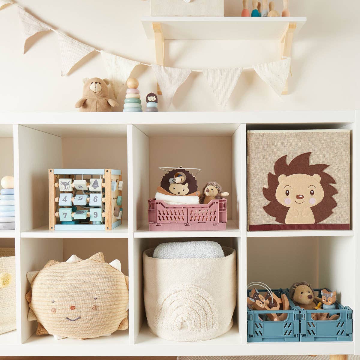 Bieco Spielwaren - Wholesale Wood Toy - Kids - Motor skills cube forest animals wood FSC®2