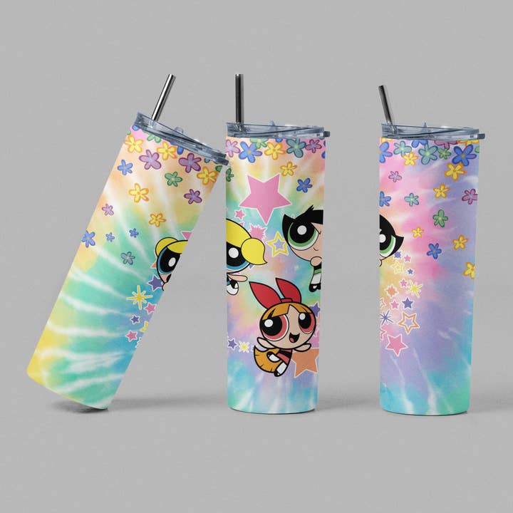 Power Puff Girls Cartoon Inspired Tumbler for wholesale by The Geek Boutique